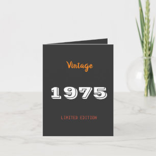 Convite Vintage 1975 Limited Edition - 50ª Festa de aniver