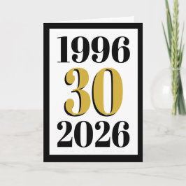 Convite Vintage 1996 Milestone 30th Birthday  