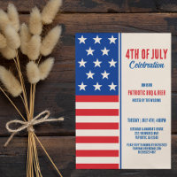 Vintage 4 de julho Red White Blue American Flag
