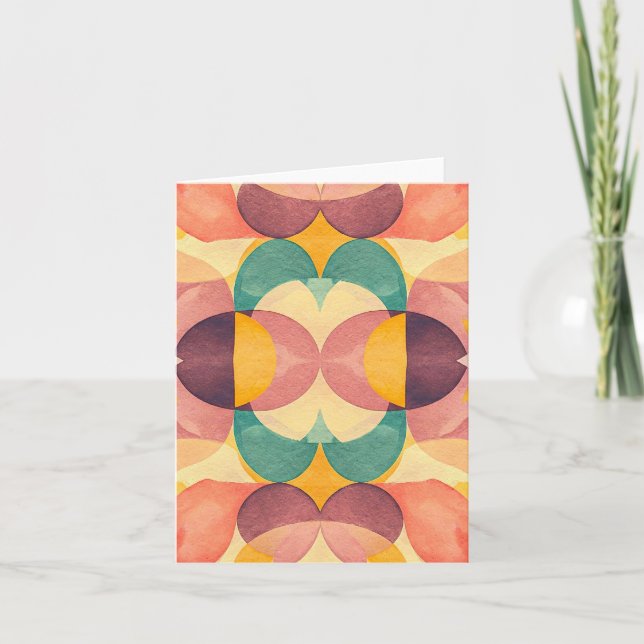 Convite Vintage Abstract Pattern (Frente)
