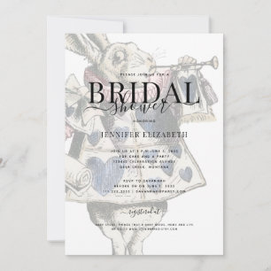 Convite Vintage Alice no Chá de panela das Maravilhas