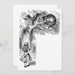 Convite Vintage Alice no País das Maravilhas