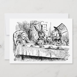 Convite Vintage Alice no Wonderland Tea Party