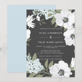 Convite Vintage Anemone Ash Wedding