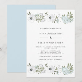 Convite Vintage Anemone Wedding