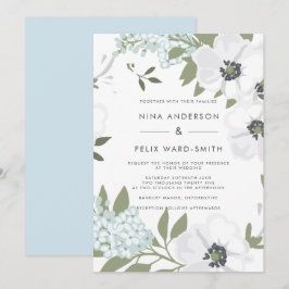 Convite Vintage Anemone Wedding