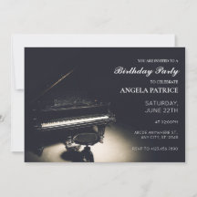 Vintage, aniversário de piano