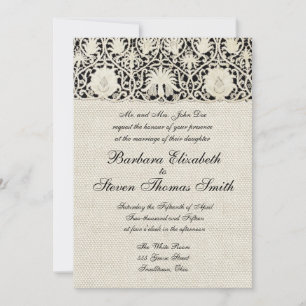 Convite Vintage Antique de Casamento