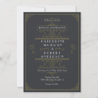 Vintage Art Deco Elegant Wedding