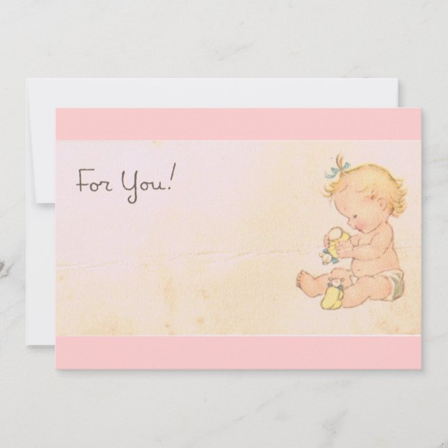 Convite Vintage Baby (Frente)