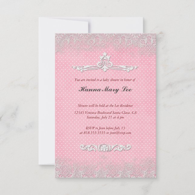 Convite Vintage Baby Shower Invations (Frente)