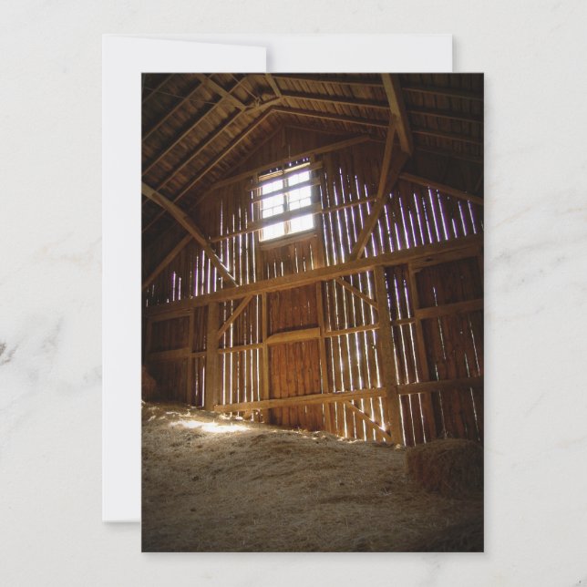 Convite Vintage Barn (Frente)