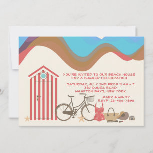 Convite Vintage Beach Scenitation