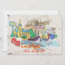 Convite Vintage - Bem-vindo apenas à recepção em Las Vegas