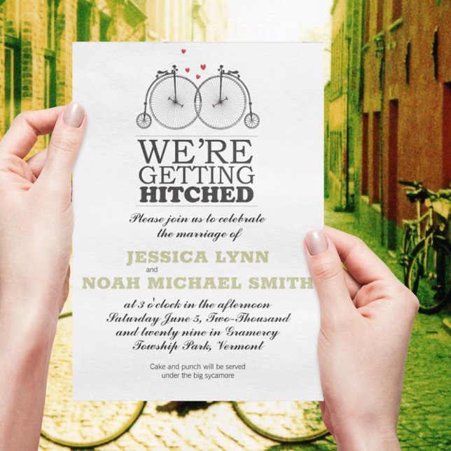 Convite Vintage Bicycle Love (Criador carregado)