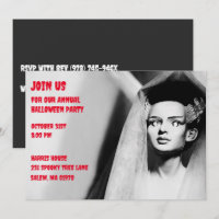 Vintage Black and White Bride de Frankenstein