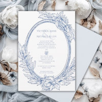 Vintage Blue French Elegant Wedding
