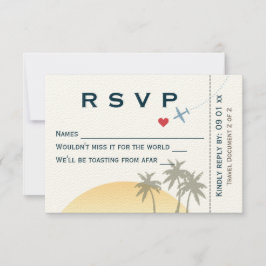 Convite Vintage Boembarque Pass RSVP em Cerca