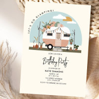 Vintage Boho Camper Glaming Festa de aniversário