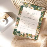 Convite Vintage Boho Floral em Pêssego e Chá de fraldas Ve<br><div class="desc">Modern Boho Floral em Pessegueiro,  Coral e Convite para Chá de fraldas Verde</div>