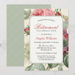 Convite Vintage Botanical Floral Elegante Party