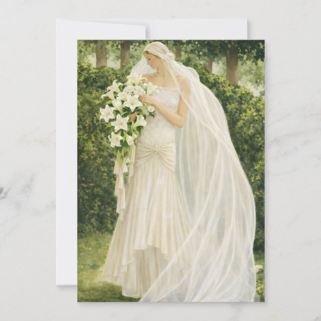 Convite Vintage Bridal Shower Invitation (Frente)