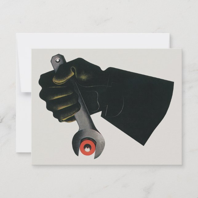 Convite Vintage Business, Fabricante (Frente)