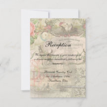 Vintage Casamento Antiquado de Casamento Elegante