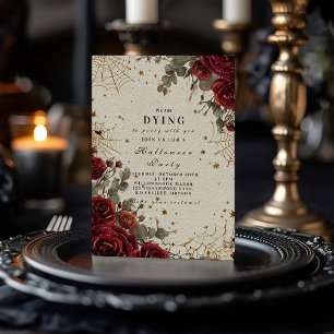 Convite Vintage Celestial Gothic Halloween