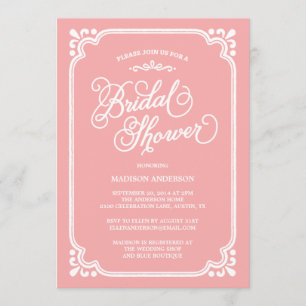 Convite Vintage  Chá de panela