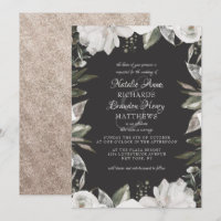Vintage Cherish White Floral & Rosa Border Weding