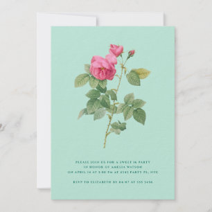 Convite Vintage Chic Sweet 16