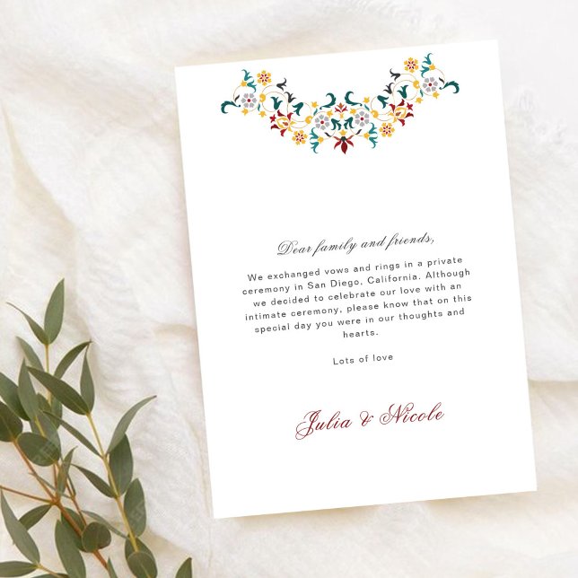 Convite Vintage Classical Motif Wedding Announcement (Criador carregado)