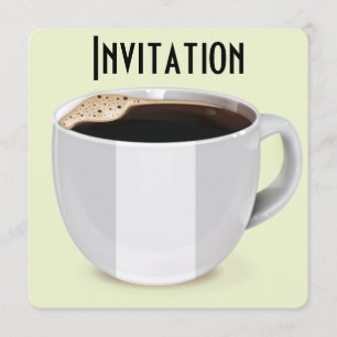 Convite Vintage Coffee Advertisement Poster