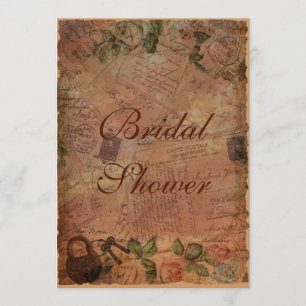 Convite Vintage com Lock and Keys