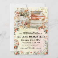 Vintage Cottagecore Book Lover 50º Aniversário