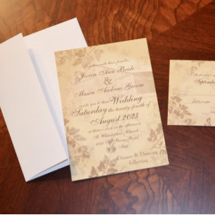 Convite Vintage Country Barn Wedding