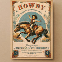 Vintage Cowboy Western Birday