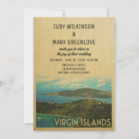 Vintage de Casamento das Ilhas Virgens USVI BVI
