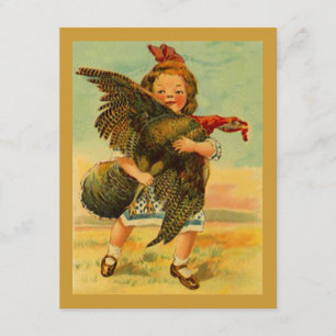 Convite Vintage, Dia de Ação de Graças, Criança Selvag