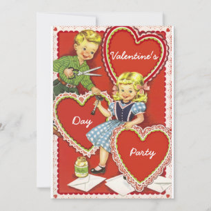 Convite Vintage - Dia de os namorados V2