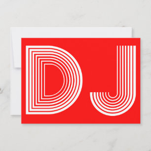 Convite vintage DJ