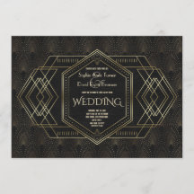 Vintage Dourado Excelente Gatsby Wedding