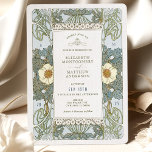 Convite Vintage Dusty Blue Art Nouveau Casamento Vitoriano<br><div class="desc">Convites de Casamento vintage Art Nouveau de Alphonse Mucha num design floral, romântico e caprichoso. Os florescimentos vitorianos complementam os tipos clássicos de arte deco fonts. Introduza as suas informações personalizadas e está concluído. Se você quiser mudar o design, simplesmente clique no botão azul "Personalizar". Muito obrigado por considerar a...</div>