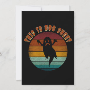 Convite Vintage, Este É O Boo Sheet Halloween Ghost