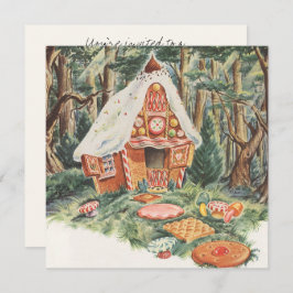 Convite Vintage Fairy Tale, Engraçada Agitação