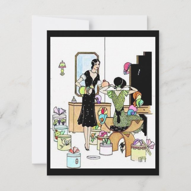 Convite Vintage Fashion (Frente)