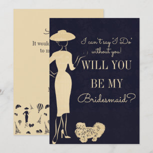 Convite Vintage Fashion Você Será Minha Carta De Bridesm