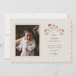 Convite Vintage Floral Arrival