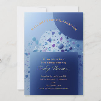 Convite Vintage Floral Baby Shower Invitation – Classic